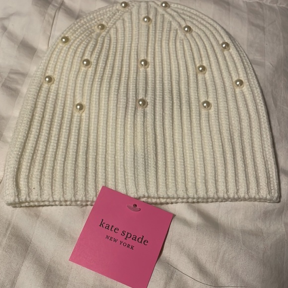 kate spade Accessories Kate Spade New York Ribbed Knit Pearl
